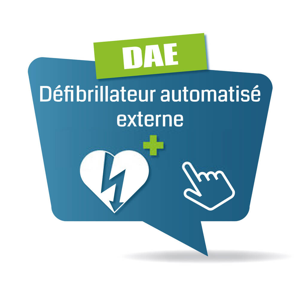 Logo DAE - Défibrilateur automatisé externe
