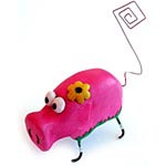 Fabriquer un porte-photo en forme de cochon
