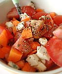 salade rapide de tomates aux carottes