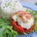 Tomates farcies thon / mozzarella