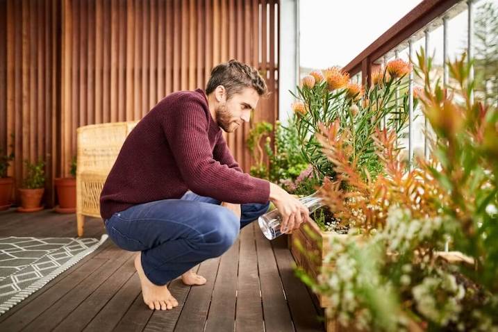 Arroser les plantes de son balcon une fois par semaine