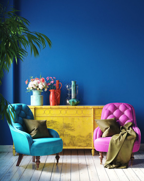 Osez les meubles colorés dans son salon