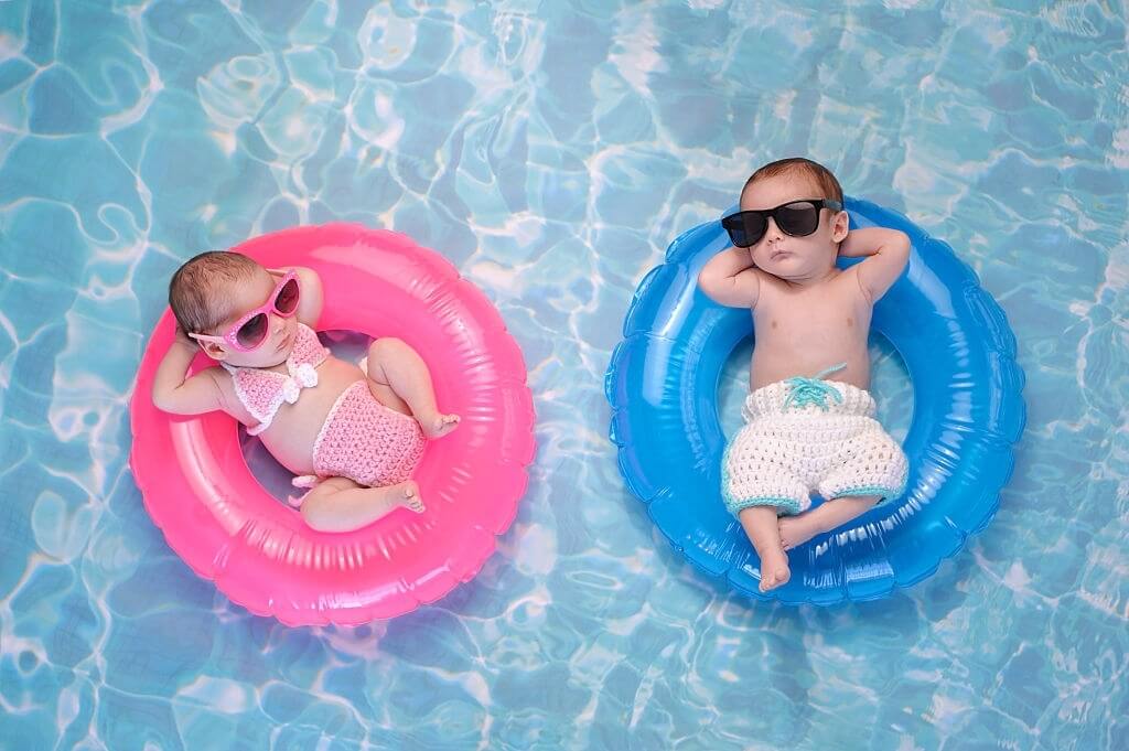 Bouée piscine spéciales pour bébés