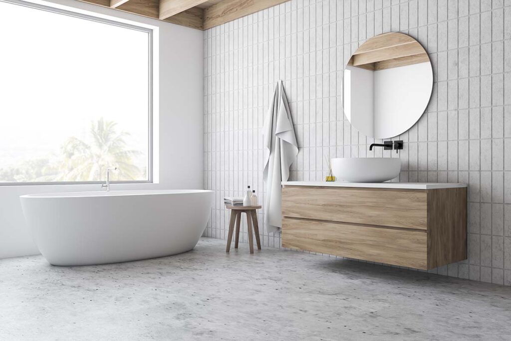 Carrelages muraux : les tendances carrelage pour la salle de bain