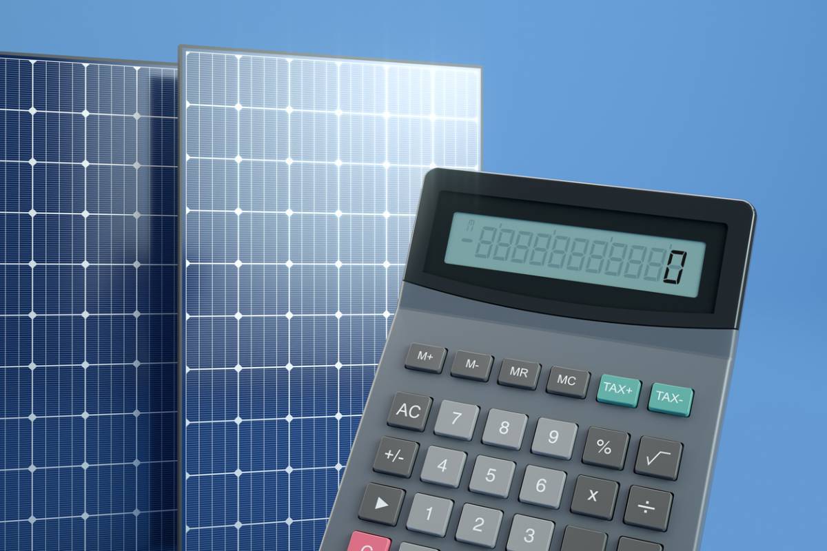 Build calculator. Solar Panel for calculator.