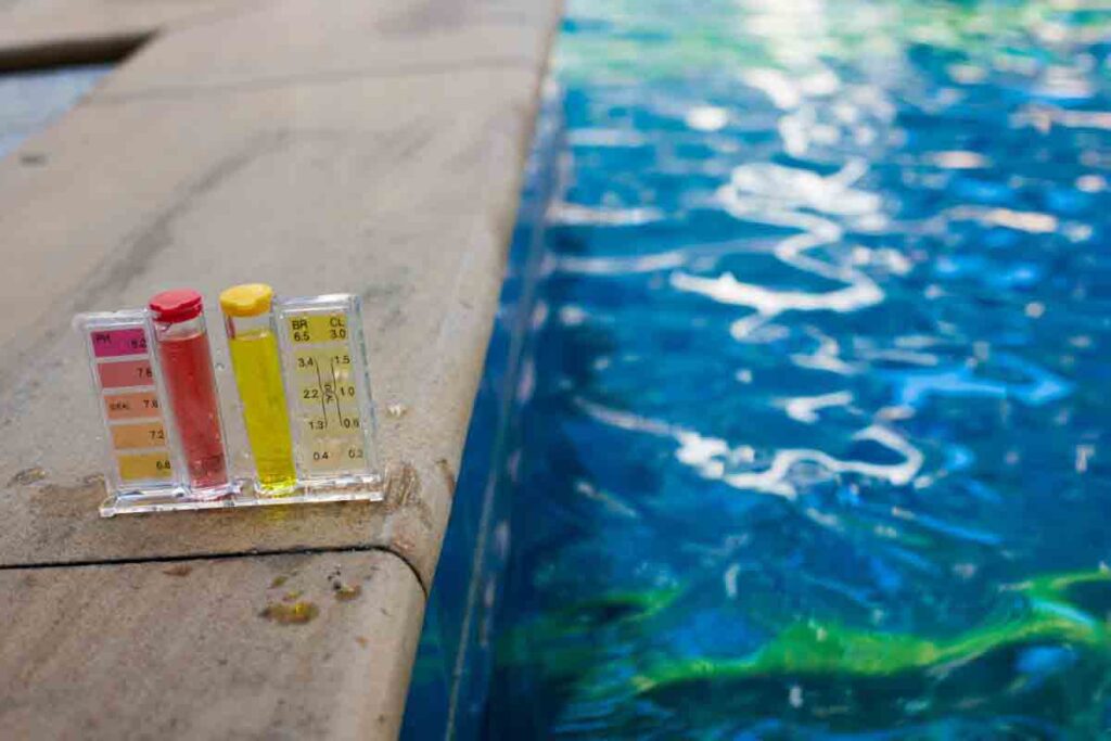 Kit contrôle PH pour eau de piscine bois et autres