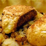 Coulommiers pané et ses pommes de terre Coulommiers pané et ses pommes de terre