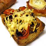 Toast campagnard aux poivrons Toast campagnard aux poivrons