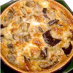 Clafoutis aubergines roquefort Clafoutis aubergines roquefort