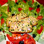 Cake au curry, crevettes et petits pois Cake au curry, crevettes et petits pois