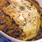 Filet de lieu à la normande Filet de lieu à la normande