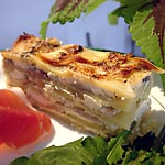 Millefeuilles de pommes de terre et champignons Millefeuilles de pommes de terre et champignons