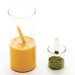 Smoothie à l'abricot au thé vert Matcha Smoothie à l'abricot au thé vert Matcha